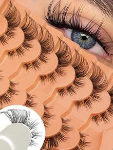 7 Pairs Of Naturally Extended Eyelashes Are Very Attractive, Lightweight And Reusable - Cat Eye Lashes - View 6
