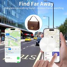 Dual System Smart Tracker Tag | Key Finder & Luggage Tracker For IOS/Android | Replaceable Battery, 1/2/4 Packs | Compatible With Apple Find My & Find Hub For Pets, Backpacks, Suitcases[Black/White] - ET-multicolor - View 8