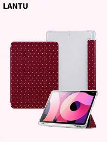 1pc Polka Dot Printed Tablet Protective Case, Compatible With Apple  10.2" /  Pro 11" 2020/2021,  (A16) 11" 11th Gen 2025,  9th/10th Gen, Apple Air 4th 10.9", Galaxy Tab S6 Lite 10.4", /, Anti-Drop, With Pencil Slot, Sleep/Wake Support, Romantic Gift For Friends And Family - 多色-2 - 查看 5