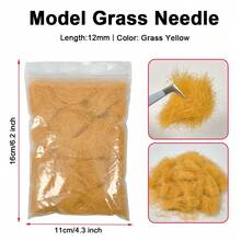 20g/Bag 12MM Static Powder Model Grass For Micro Landscape/HO N Scale Train Railway Models - As Photos - View 10