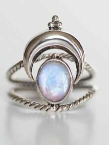 1 pieza Anillo de moda para mujer como regalo del Día de San Valentín, joyería para fiesta de aniversario de boda - 1# - Ver 2