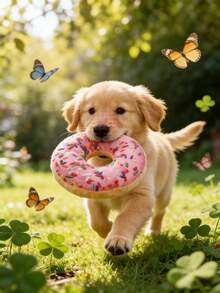 1pc Dog Chew Doll Plush Dog Toys,Dog Chewing Sound Toy,Squeaky Pet Toy Soft Plush Pet Doll For Small And Medium Dogs - Multicolor - View 3