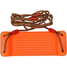 ¡Recomendadoibasenice Columpio Infantil Ajustable con Cuerda Resistente Asiento De Columpio Al Aire Libre para Niños Juego De Patio  Y Fácil De Instalar para Jardín Y Interior 17.32X6.69X2.75In¡Top de Temporada - Naranja - Ver 9