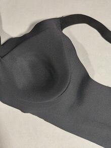 Women's Sexy Black Bra, Skin-Friendly Gather Underwear, Casual Versatile Mature Charm Elastic Lingerie, Sexy Casual Comfortable Backless Uplift Non-Sagging Bra - Black - View 10