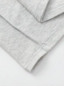 Balabala Camiseta de manga corta para niños, de tela de algodón de secado rápido, esencial casual de verano - Gris claro - Ver 7