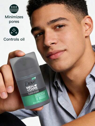 Dove 1瓶50克哑光控油男士保湿霜，平衡肌肤水分，舒缓滋养肌肤，适合户外使用。