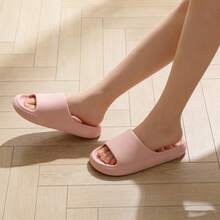 Sandalias de Verano para Mujer - Color Sólido, Elegantes y Cómodas para Todas las Estaciones, Punta Redonda|Sencillas|Antideslizantes|Secado Rápido|Plataforma|Cómodas, Plantillas y Suelas Duraderas de EVA, Uso Diario Casual, Ideales para Vacaciones en la Playa, Sandalias Unisex, - Rosa - Ver 3