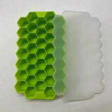 Silicone Honeycomb Ice Cube Tray With Lid - 37 Grid Stackable Easy Release, Creative Ice Mold - Multicolor - View 12