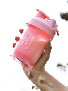 1pc Sports Water Bottle, Outdoor Fitness Creative Cup, Fashionable Drinking Bottle, Ideal Gift For Valentine's Day, Birthday, Gym, School - Multicolor - View 9
