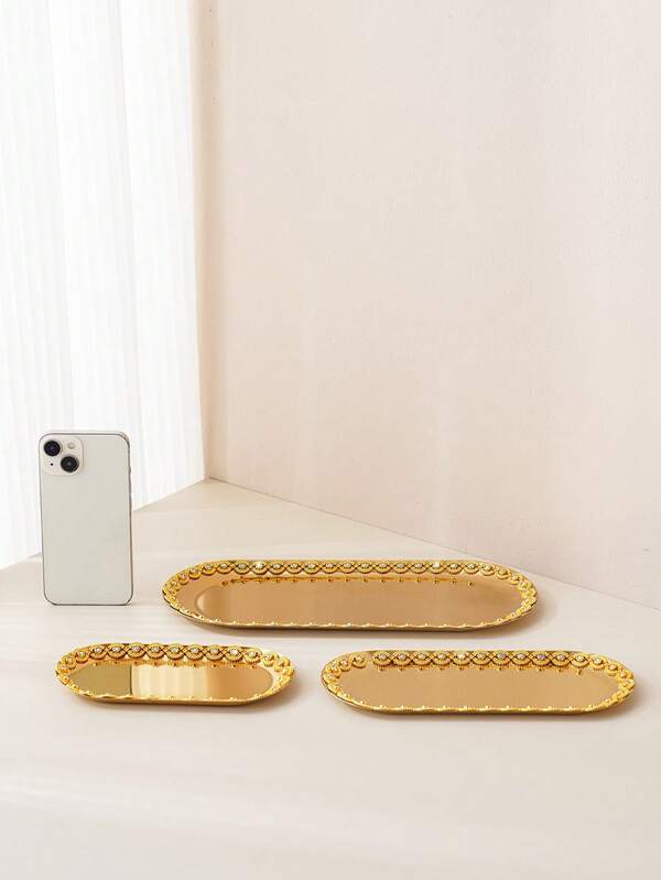 Elegant Metal Tray, Jewelry Display Tray, Jewelry Storage Dish