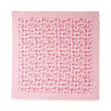 Gingham Floral Square Scarf |  | Women Scarves - Hồng đa sắc - Xem 1