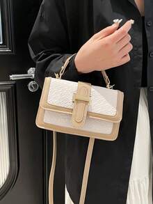 小巧精致、优雅时尚的女士手提包或斜挎包。2026新款——百搭现代风格包袋。 - 白色 - 查看 5