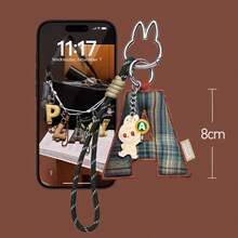 Caja ciega con colgante de PIN de "THE MONSTERS" de POP MART para carta de amor | Llavero de letra del alfabeto (N-Z) Labubu 4.0 Accesorio para bolso Regalo de pareja de dibujos animados Sorpresa Regalo de cumpleaños (1 caja individual) - Multicolor - Ver 7