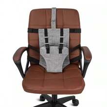 儿童餐椅安全带（1件装） - 舒适方便，无需组装，灰色 - 灰色 - 查看 3