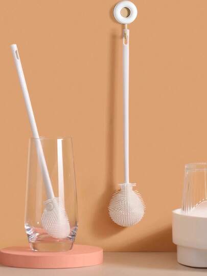 1/2pcs Long Handle Cup Brush, Water Cup Cleaning Brush, Bottle Cleaning Brush, Detachable Cleaning Brush, Long Handle White Bottle Cleaning Tool, Durable Bristles, Suitable For Kitchen, Cups, Mugs, Kettles, Glasses, Baby Bottles, Etc.