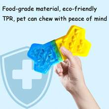 Um tipo de Vara de Mascar para Cães Multicolorida, Congelável e Preenchível com Água, para Mastigação, com Vários Estilos. É um brinquedo de autoentreterimento para animais de estimação quando estão sozinhos, um brinquedo de mascar para combater o tédio, um brinquedo interativo, um brinquedo de companhia e um presente perfeito para cães. - Multicolorido - Visão 6