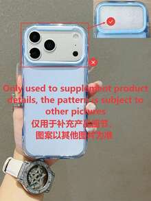 柔软可爱的浅蓝色小熊蝴蝶结手机壳，兼容 16、15、14、13、12 Pro Max、11，可爱韩版防震全包透明边框手机壳，摄像头凸起保护，送给女孩的礼物，兼容 17/17 Pro/17 Pro Max/17 Air，情人节礼物，兼容 17 Pro Max，兼容 13，兼容 15，兼容 16 - 藍色 - 查看 7