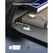 Adaptador Lightning a USB C, paquete de 4 unidades, no para auriculares/micrófono/unidad flash/Apple Pencil, adaptador USB-C a L - como en la foto - Ver 8