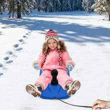 Sled Snowboard With Handle Snowboard Sledding Snowboard For Winter Fun HDPE Multi Surface Sled For Snow Sand Grass Ice - 1 - View 5