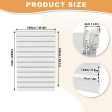 Zebra Blinds, Blackout Roller Blinds, Window Blinds, Balcony Door Blinds, Duo Roller Blinds, Double Blinds, No Drilling Required, Clip-On Roller Blinds - 1PC - 查看 29