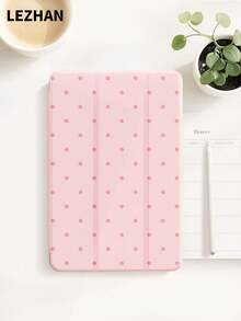 1pc Fashionable & Cute Polka Dot Design Flat Protective Case, Compatible With  10.2",  Pro 11" 2021/2020/10th Gen,  Mini 4/5/6, Galaxy Tab A8 10.5" 2022, Matepad 10.4"/Tab, With Pencil Slot, Drop Protection, Tablet Stand Cover - Multicolor-1 - View 2