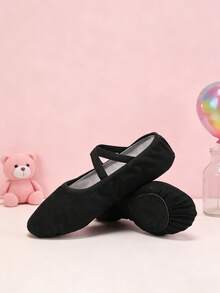High-Quality Children's Professional Ballet Shoes, Simple And Stylish, Soft Sole And Comfortable, Suitable For Dance Competitions, Performances, Yoga - Black - View 4