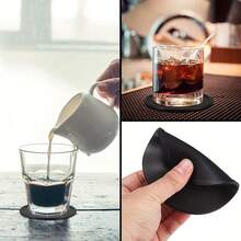 Posavasos redondo de silicona aislante del calor, posavasos minimalista, tapete antescaldaduras para taza de té, posavasos resistente al calor - Multicolor - Ver 10