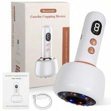 USB Rechargeable Electric Massager Features 9 Adjustable Intensity Levels, A Sliding Steel Ball, And An LCD Display. Suitable For Home Massage, It Can Be Used On The Back, Arms, Legs, And Full Body. This Portable Handheld Massager Is Ideal For Family Use And Makes A Perfect Father's Day Gift. - trắng - Xem 6