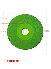 0.9英寸内孔玻璃切割片，钎焊金刚石砂，3厘米宽切割刃，可切割玻璃、陶瓷、玉石、石材，125毫米、115毫米、100毫米三种规格，3毫米宽砂面便于抛光和修整。 - 寬沙切割磨片 - 查看 14
