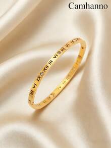 6/1exquisite Stainless Steel Bracelet Set, Suitable For Dates, Parties, Daily Life And Gifts. Simple, Comfortable, Elegant And Unique - Gold - View 5