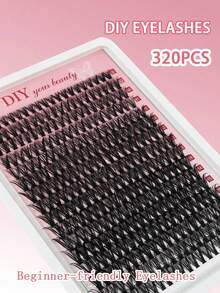 Lash Extension Kit 40D Lash 320pcs Clusters Kit Lash Bond And Seal Waterproof Individual Lashes Kit DIY Lash Extension Kit Lash Tweezers Eyelash Extension Kit (Set 9-16MixLash Clusters Kit,Lashes,Eyelashes,Fake Lashes - Multicolor - View 10