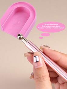 磁性猫眼美甲固定垫，适用于美甲，磁性凝胶指甲油引导工具，新手DIY磁性美甲助手 - 彩色 - 查看 6