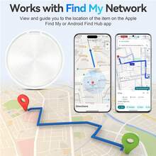 Dual System Smart Tracker Tag | Key Finder & Luggage Tracker For IOS/Android | Replaceable Battery, 1/2/4 Packs | Compatible With Apple Find My & Find Hub For Pets, Backpacks, Suitcases[Black/White] - ET-multicolor - View 11
