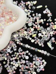 2-10mm Premium Glass Material Mixed Bead Beads, Handmade DIY Bracelets, Necklaces, Pendant Materials, Packaging Accessories Wholesale - Multicolor - View 6