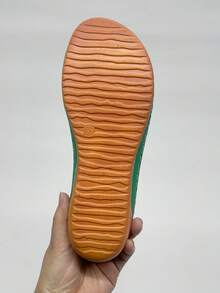Plus Size 36-43 Summer Fashion Casual Green Wedge Slide Sandals, Comfortable Outdoor Beach Slippers, Women's Platform Thick Sole Sandals - Premium Green PU - View 8
