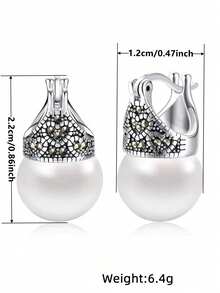 1对优雅水滴耳环，适合女士佩戴，可用于婚礼、订婚、周年纪念、情人节等场合。 - 1# - 查看 4