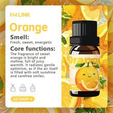 HWLINK 10ml Orange Essential Oil, Fruit Fragrance Oil, Fresh Air, Suitable For Humidifier/Diffuser, Candle Making, Holiday Gift - Orange - View 5