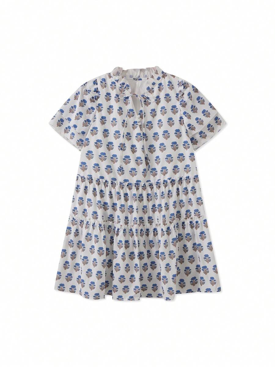 Elevate Your Style With Our Blue Polyester Dress - Azul cielo profundo - Ver 1