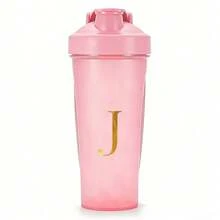 600ml/20oz Shaker Protein Bottle Powder Shake Cup Initials A To Z Pattern Water Bottle Plastic Mixing Cup Body Building Exercise Bottle Cup ON Fitness Cup Large-Capacity Plastic Cup - Letter - View 22