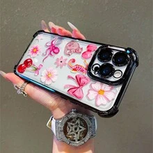 1 Stück, kreatives Muster, einfache stilvolle quadratische Handyhülle für iPhone 11/12/13/14/15/17/Air/Pro/Plus/Pro Max und Galaxy S22/S223/S84/S25/Ultra/FE/EDGE. Geeignet als Geschenk für Freunde oder Valentinstagsgeschenke. - Verschiedenfarbig - Übersicht 2