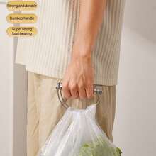 Heavy Duty Grocery Bag Carrier, Stainless Steel Holder With Comfortable Grip, Holds Up To 100lbs For Shopping Bags, Buckets & More - Daily Essentials - Heavy Grocery Bag Carrier - View 6