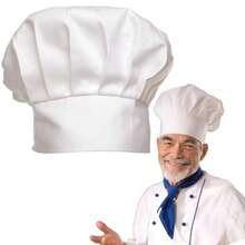 Halloween Chef Hat Adult Chef Hats Adjustable Cooking Baker Cap Unisex Kitchen Cap For Cooking Baking Cake Bread - White - View 8