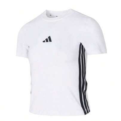 Adidas 女士柔软短袖T恤，轻便舒适休闲运动通勤T恤 JE1239