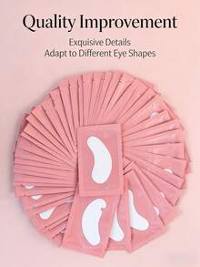 Eyelash Extension Pads, Under Eye Gel Pads, Suitable For Professional Salon And Personal DIY Eyelash Extension (Pink) - Pink - View 1