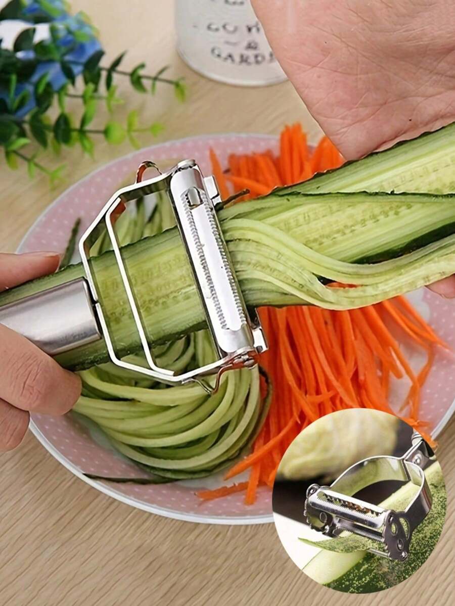 削皮器、切片器、水果蔬菜削皮器、土豆削皮器、不锈钢西瓜削皮器 - 彩色 - 查看 1