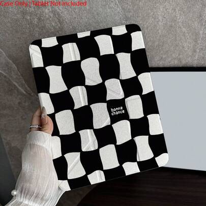 1 pieza Funda para tableta con tablero de ajedrez y soporte plegable triple - Funda a prueba de golpes, estética retro Y2K con soporte para bolígrafo compatible con 10.9/10.2/ Air 5ta generación/Pro11/10ma/9.7/Air 2/ (7ma generación)/ (8va generación)/ Air 4/5/ Pro 11/ 10ma generación 10.9 pulgadas 2022 Funda inteligente/ Air 13(M3 2025)/ Air 11(M3 2025)/ Air 11(M3 2025)/ 11(A16 2025)/Compatible con Galaxy Tab S10+/S9/A9,Compatible con Xiaomi5/5PR/6/6PRO/7/7PRO