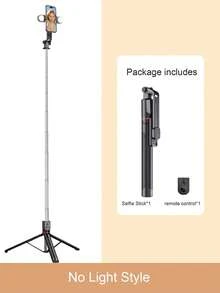 1.8m Bluetooth Remote Control Selfie Stick With Phone Holder, Suitable For Video Recording, Life Logging, Extendable, 360° Rotation, Anti-Shake, Foldable & Portable Tripod Monopod, Compatible With IOS And Android Phones, Applicable For Summer Vacation, Travel, Lighting, Outdoor Activities, Live Streaming, Vlogging And More - Multicolor - View 11
