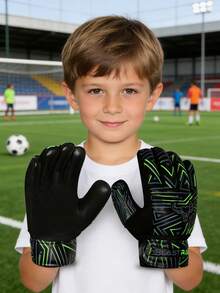 Soccer Goalkeeper Gloves - Verde - View 9