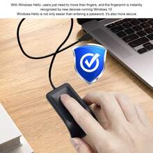 Fingerprint Reader, USB Biometric Fingerprint Scanner Portable Windows Hello for Computer PC Laptop - Lector de huellas dactilares - Ver 4