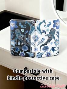 11-Inch Tablet Protective Case With Sea Life Turtle & Shell Pattern, Suitable For 2025 M3/2024 M2 Air, 2022 5th Gen Air, 2025 11th Gen 11-Inch (A16), Galaxy Tab, 2024 12th Gen Kindle Paperwhite, Transparent Back With Fashionable Design, Auto Wake/Sleep Function, Airbag Protection, Suitable For Gifts And Office Use - Multicolor - View 9